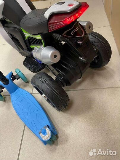Электромотоцикл детский, новый
