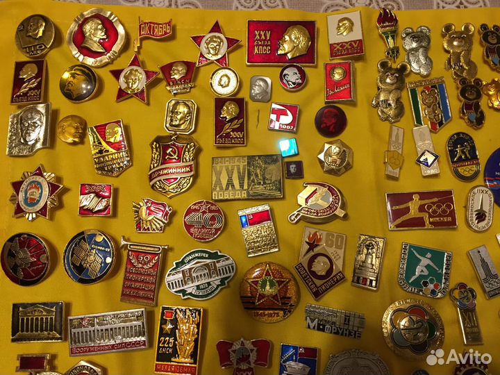 Значки СССР в ассортименте