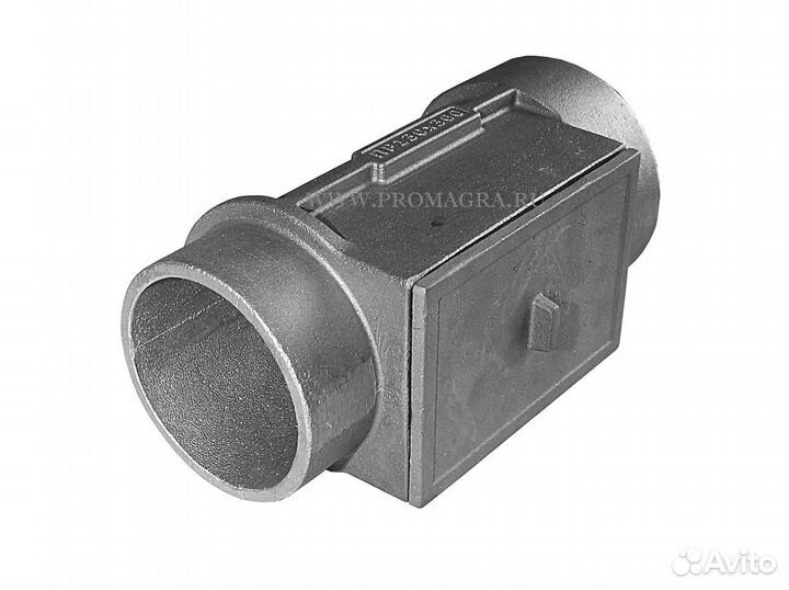 Чугунный патрубок дымохода d 130 мм с ревизией