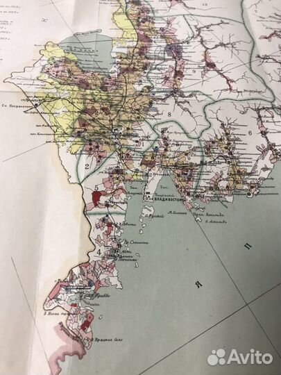Антикварная карта Приморья