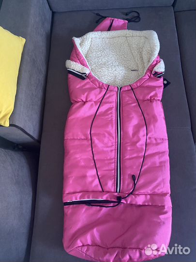 Конверт в коляску на овчине