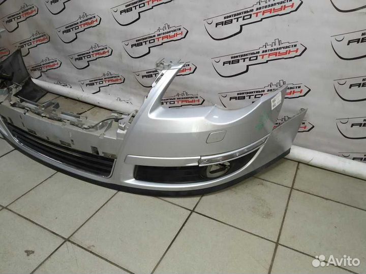 Бампер volkswagen passat 3C2 3C5 B6 передний сереб
