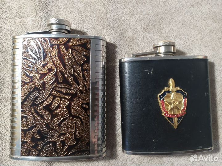 Фляжки карманные из СССР и современная
