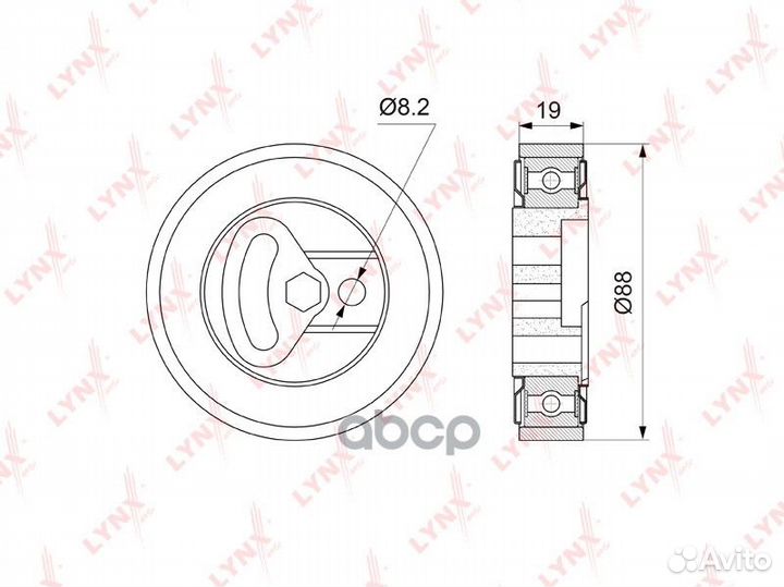 Ролик натяжителя поликлин.ремня PB-5073 lynxauto