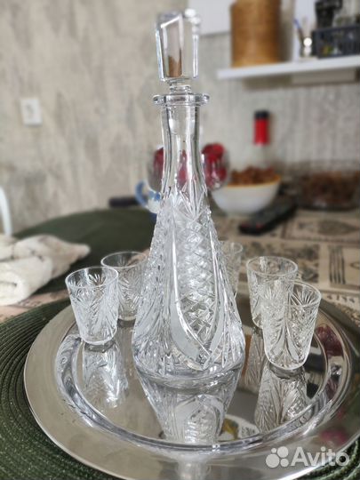 Хрусталь графин и стопки