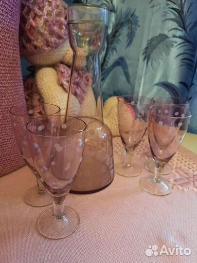 Графин и рюмочки для вина СССР