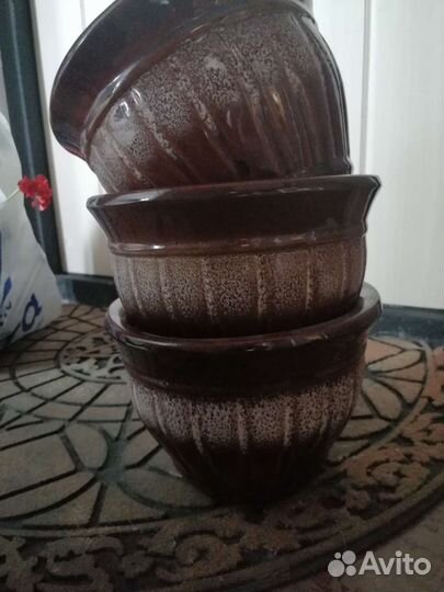 Керамические горшки для цветов бу