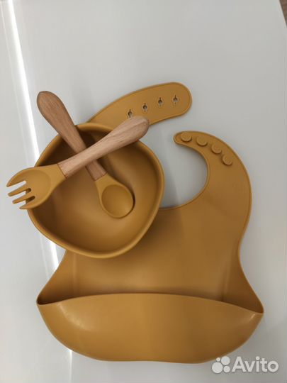 Набор детской силиконовой посуды