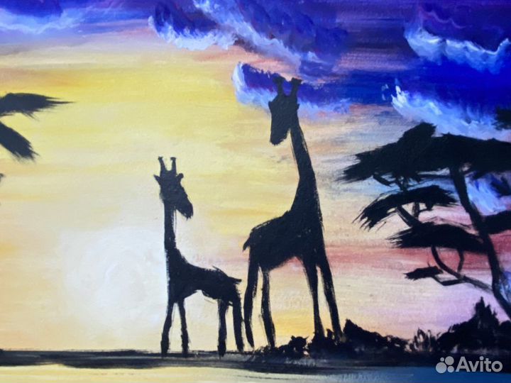 Картина Африканское озеро