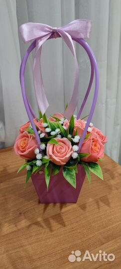 Букет цветов из мыла ручной работы