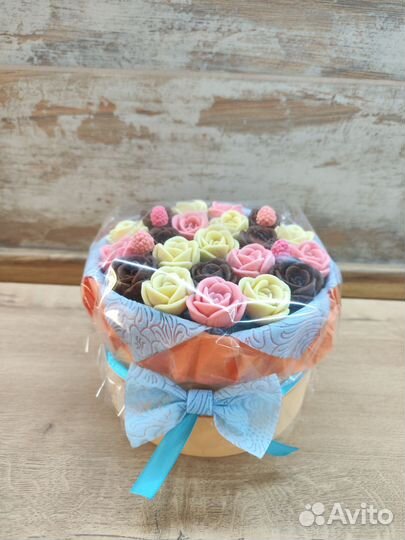 Букет из шоколадных цветов