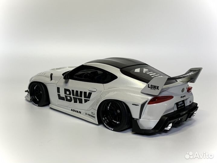 Toyota GR Supra A90 lbwk Top Speed 1:18 Silver