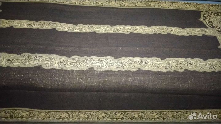 Палантин коричново-золотой