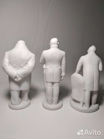 Статуэтки Собакевич, городничий, Чичиков бисквит