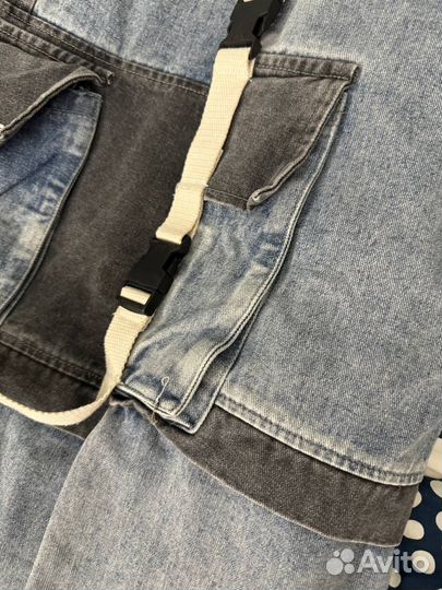 Джинсы карго оверсайз