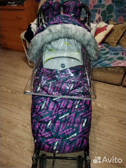 Детские санки коляска