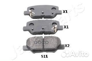 Колодки торм.задние pp511af Japanparts
