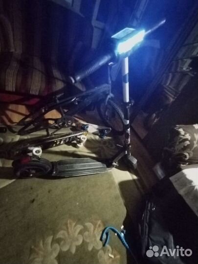 Электросамокат, 2 скейта велосипед