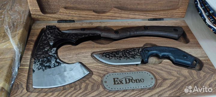 Набор подарочный мужской топор нож