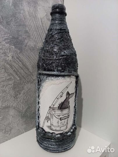 Бутылка стеклянная для спиртных напитков