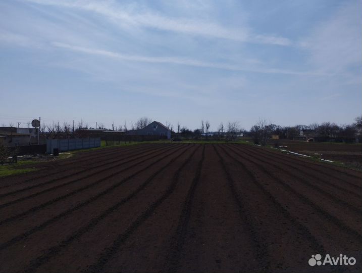 Обработка земли трактором