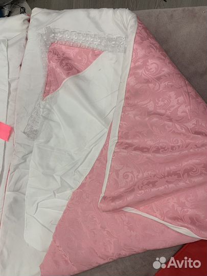 Одеяло-конверт на выписку для девочки (двойня