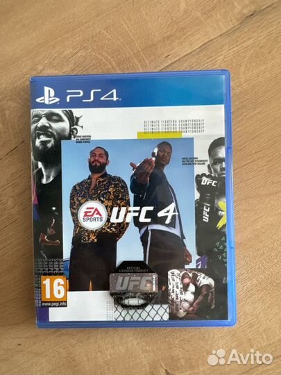 Диск на ps4 ufc 4
