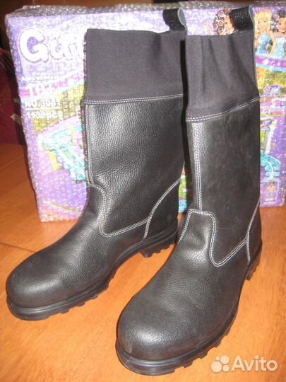 Сапоги мужские кожаные 46 размер