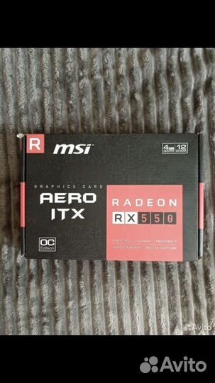 Видеокарта msi radeon rx550