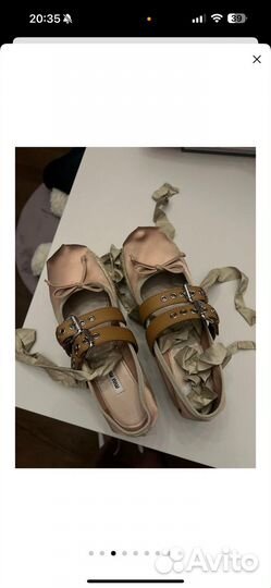 Балетки miu miu