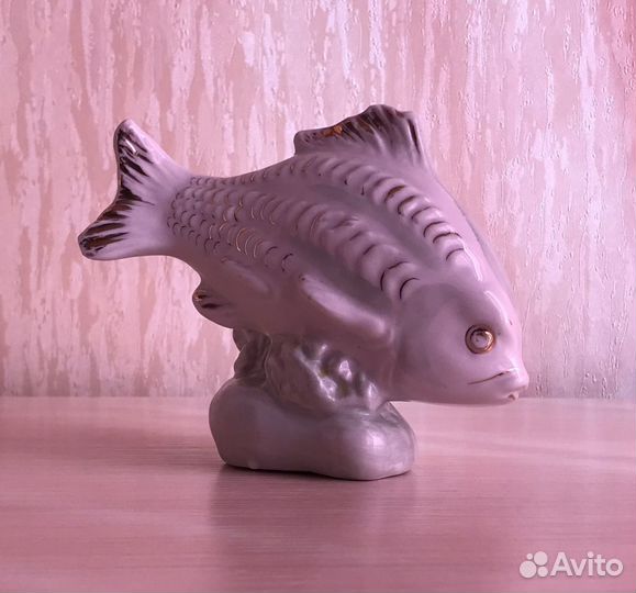 Статуэтка Рыба, фарфор, СССР, раритет