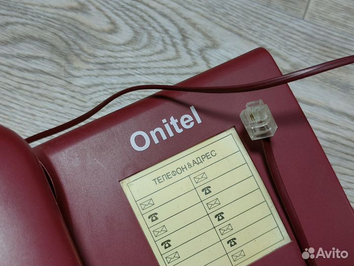 Стационарный телефон onitel ONI-686 вишнёвый