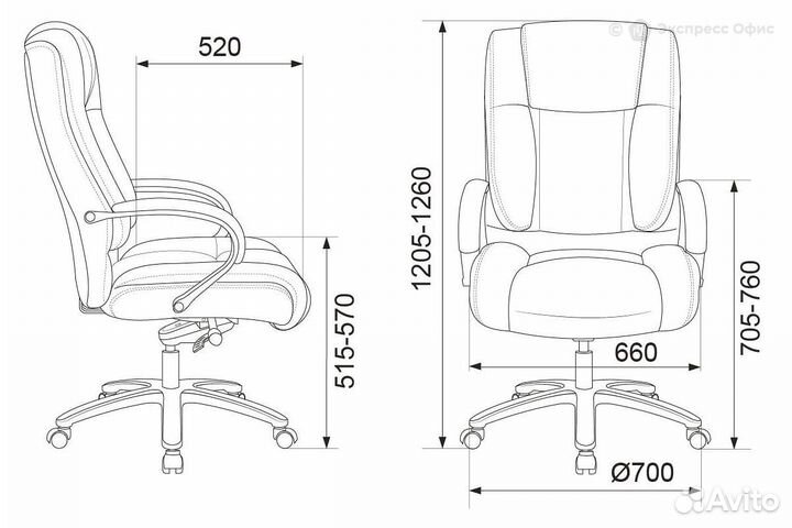 Кресло для руководителя Бюрократ T-9925SL/chokolat