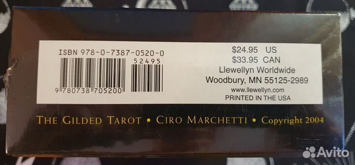 The Gilded Tarot, новый оригинал-раритет 2004 г