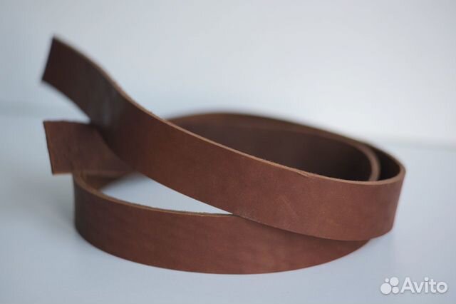 Ременная заготовка шириной 35 мм. из кожи крс