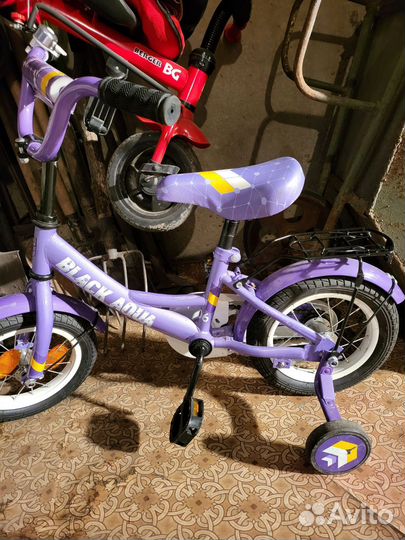 Велосипед детский black aqua