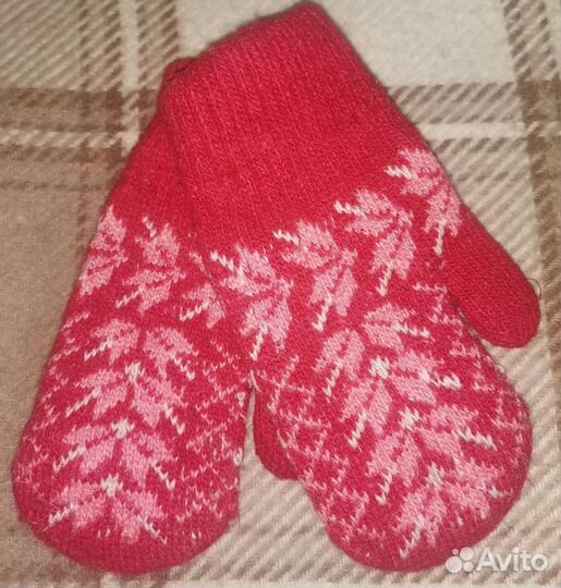 Варежки детские, 5-7 лет