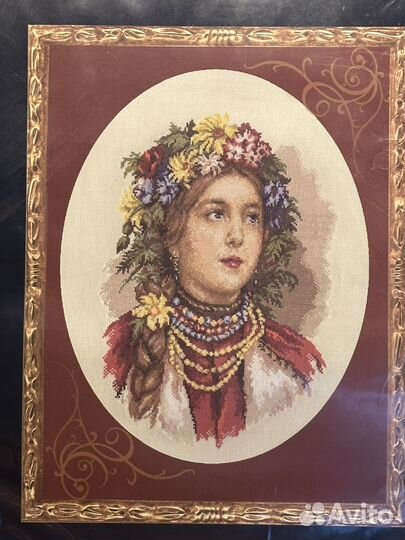 Набор для вышивания раритет Русская красавица