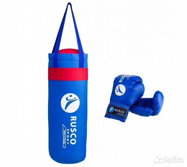 Набор боксера Rusco Sport детский 6oz синий
