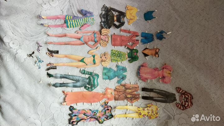 Куклы бумажн 2 набора 4 куклы СССРБронь для Катрин