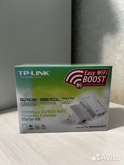 Wi-Fi+Powerline адаптер TP-link TL-WPA4220KIT
