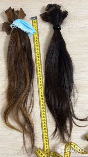 Волосы для наращивания на лентах бу
