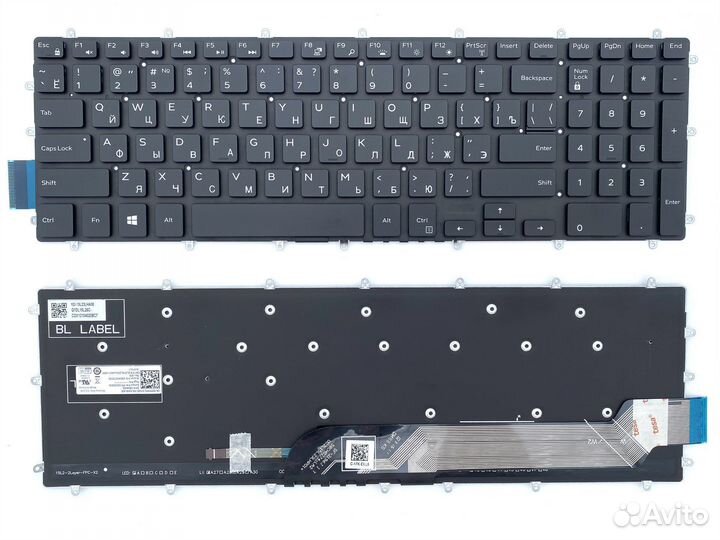 Оригинальная клавиатура для ноутбука Dell 7566