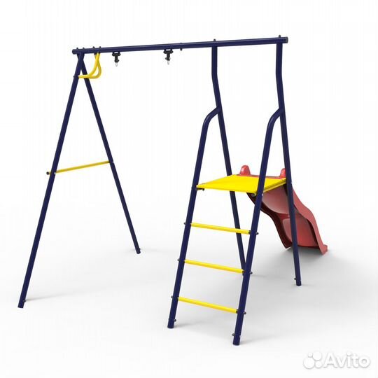 Уличная горка для детей с качелями Rokids удк-1