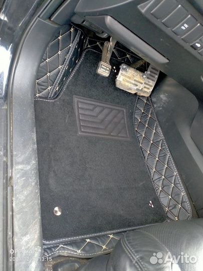 Коврики с Бортами 3d/5d из экокожи на любое Авто