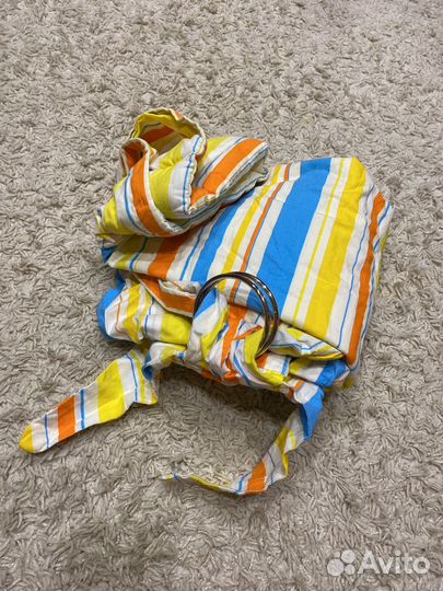 Слинг на кольцах льняной