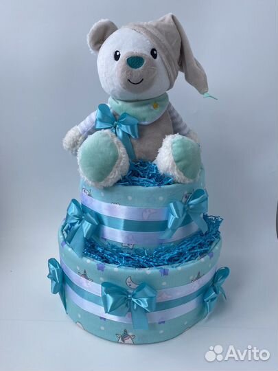 Торт из памперсов торт из подгузников