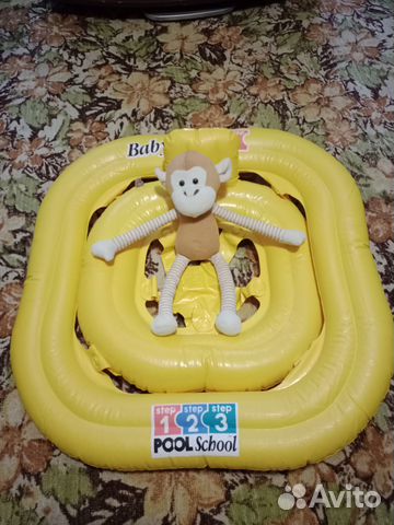 Детское надувное кресло круг для плавания