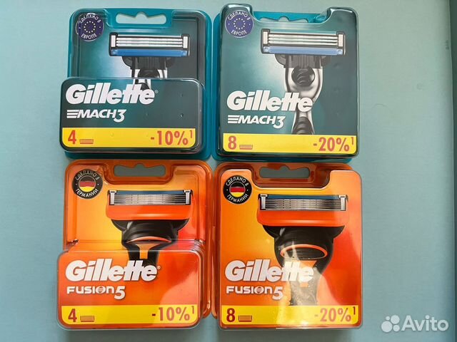 Gillette mach 3 и Gillette Fusion 5