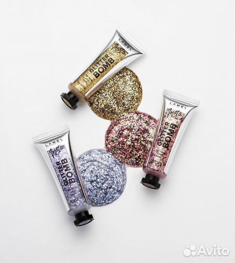 Жидкий глиттер для лица и тела Lamel insta bomb
